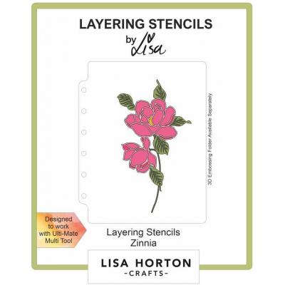 Lisa Horton Crafts Layering Stencils - Zinnia